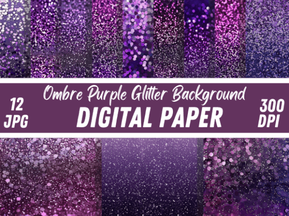Download Ombre Purple Glitter Fabric Backgrounds - Purple glitter Collection
