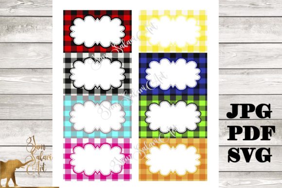 Download 8 Buffalo Lumberjack Plaid Food Labels - Lumberjack Collection