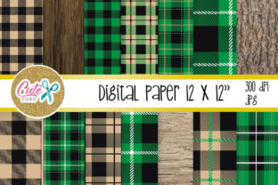 Download Green Buffalo Plaid Pattern, Lumberjack Digital Paper - Lumberjack Collection