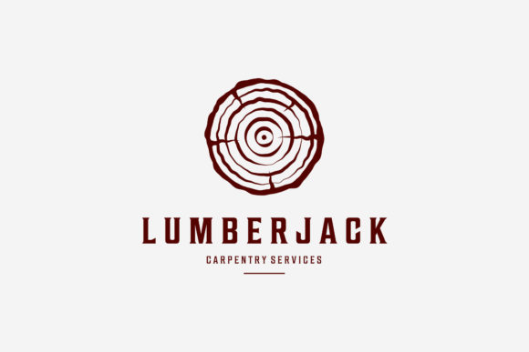Download Wooden Log Lumberjack Carpentry Saw Logo - Lumberjack Collection