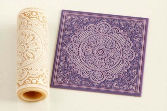 Download Hollow Core Vintage Lace Pattern Roller for Clay - Vintage lace pattern Collection