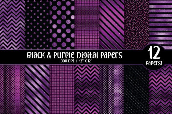 Download Purple Glitter Foil Digital Papers - Purple glitter Collection
