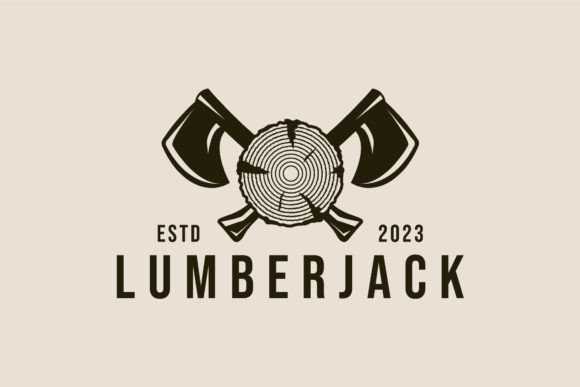 Download Hand Ax Lumberjack Vintage Logo, Icon - Lumberjack Collection